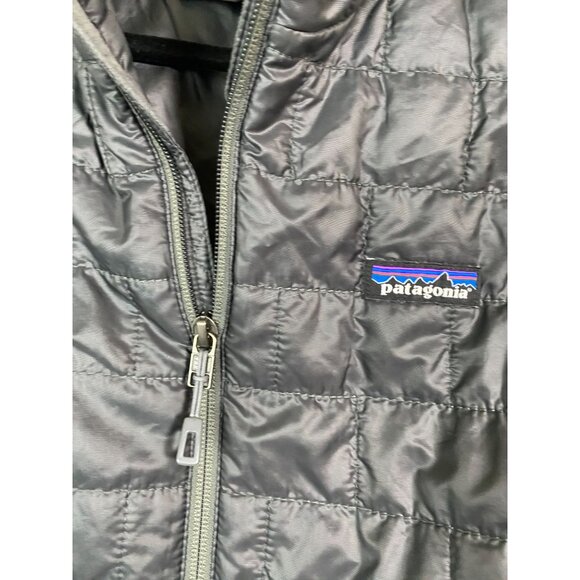 Patagonia Nano Puff vest Gray Men's Size Small Quilted Insulated Embroidered - Picture 11 of 16